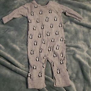 Monica and Andy French Bulldog one piece